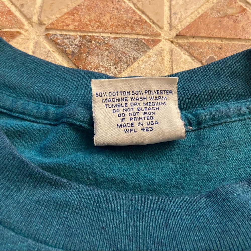 Vintage Levi Strauss and Co Turquoise Shirt - Picture 5 of 5